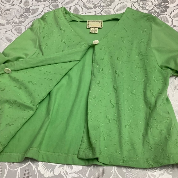 April Cornell Lovely Cotton Cardigan M/L 38/39 bust - Picture 12 of 12